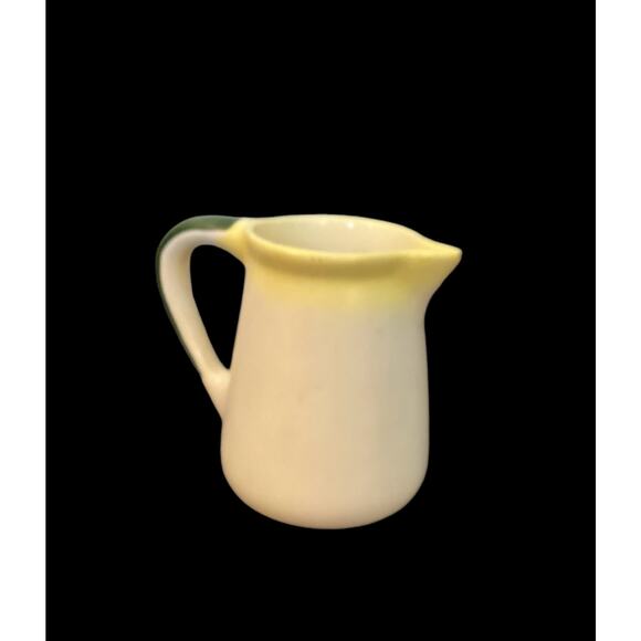 Vintage Farmhouse Creamer, Rooster on a Fence, Petite Ceramic  Country Pitcher - Picture 5 of 8